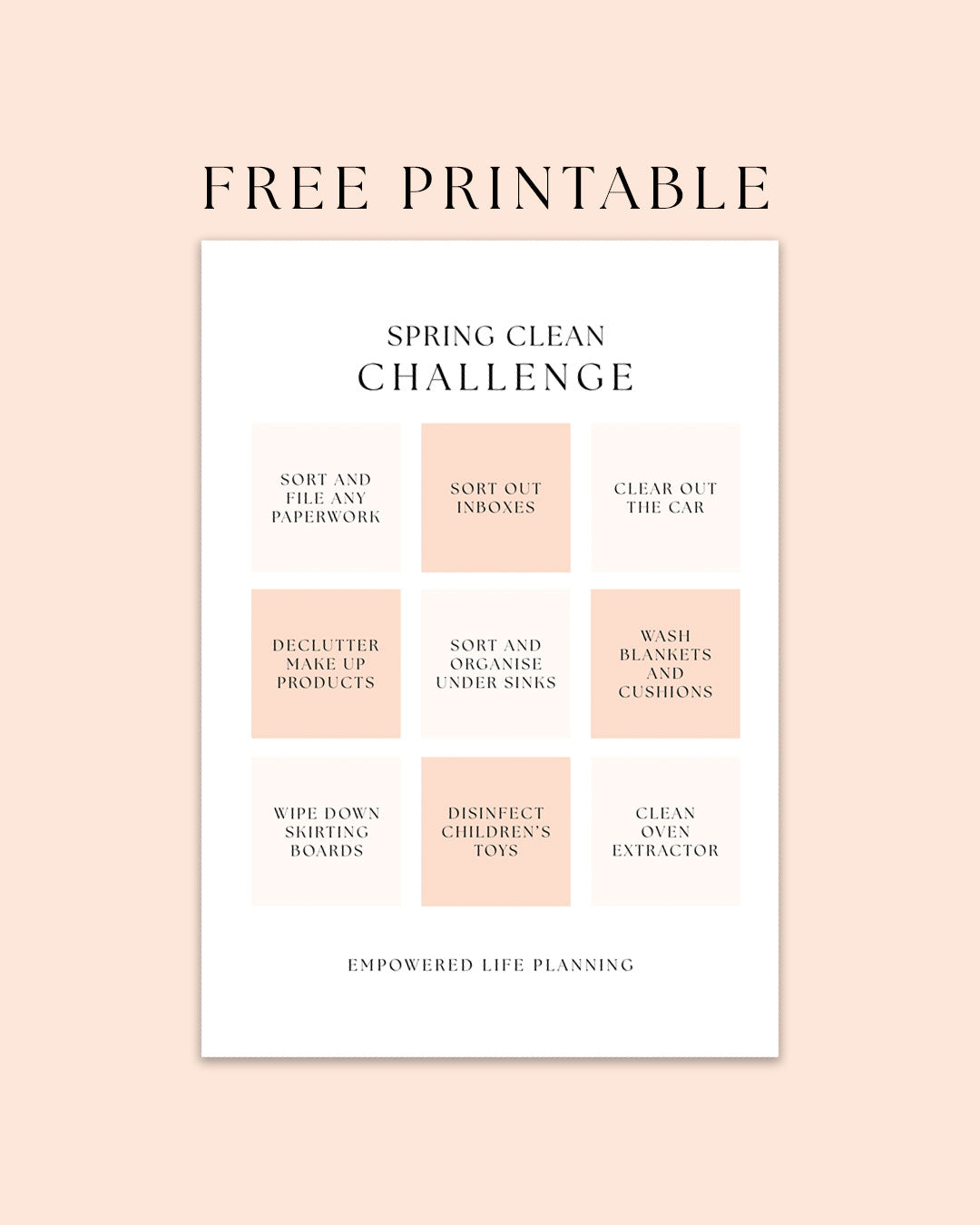 FREE Spring Clean Challenge PDF